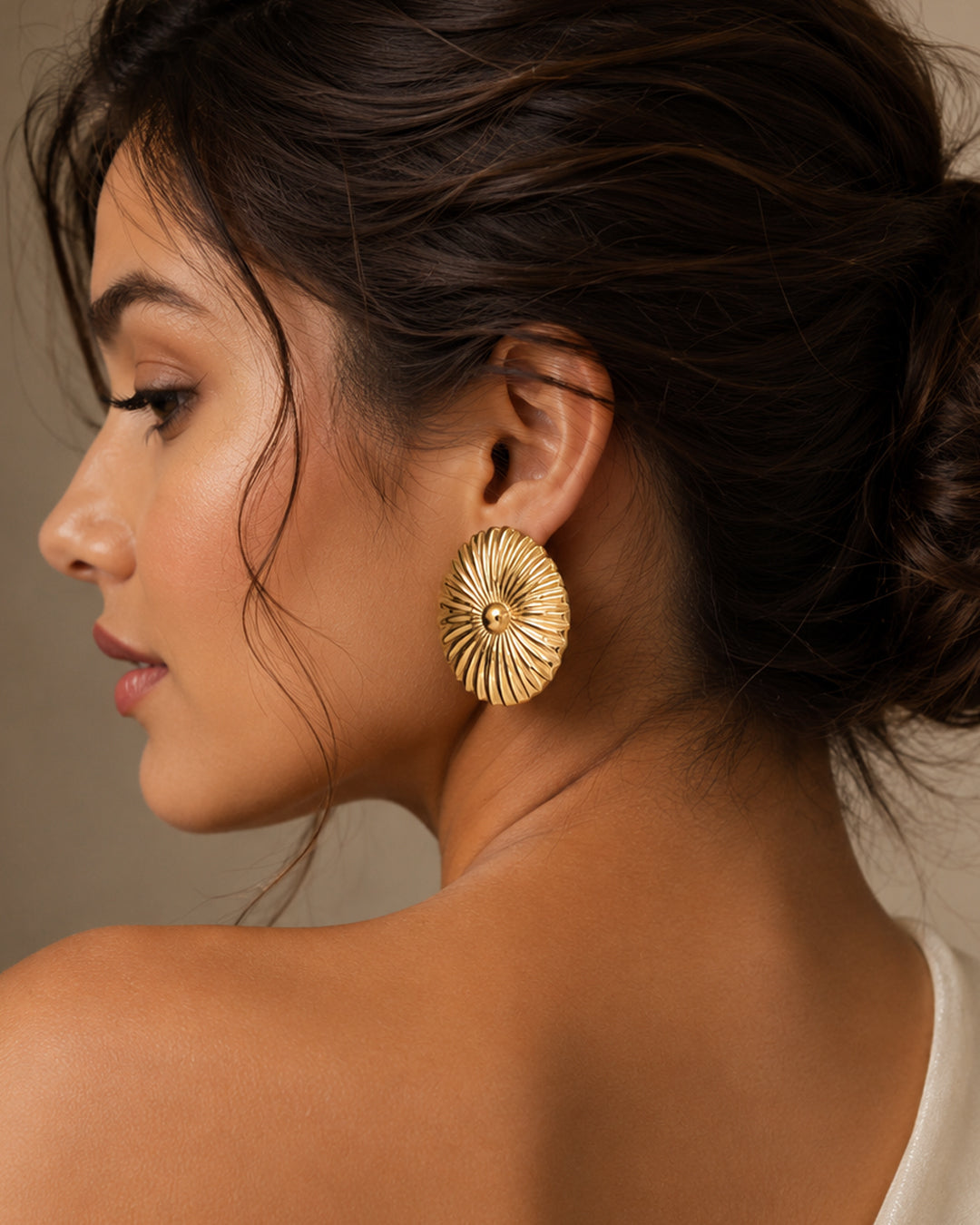 Moon Plate Earrings