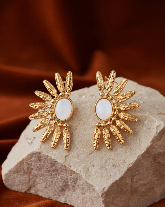Semi Sun Earrings