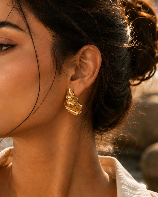Molten Shell Earrings