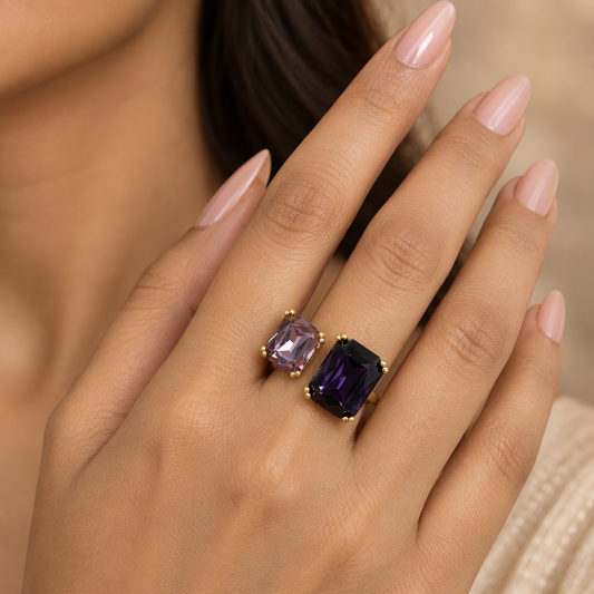 Double Stone Ring