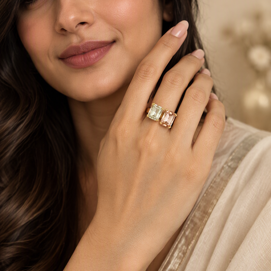 Double Stone Ring