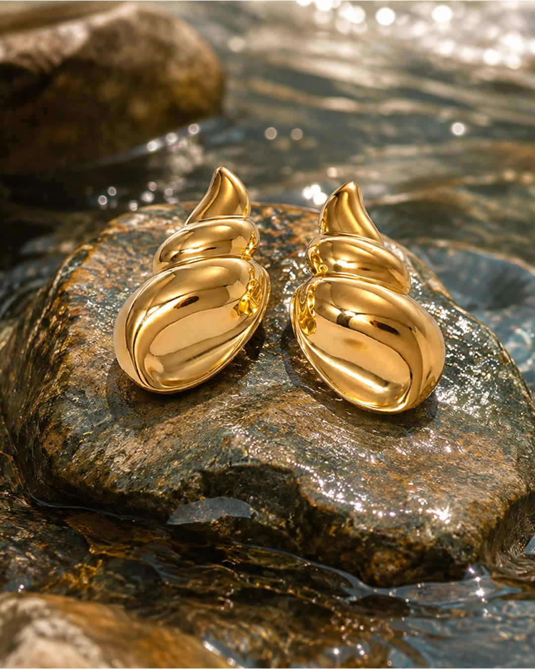 Molten Shell Earrings