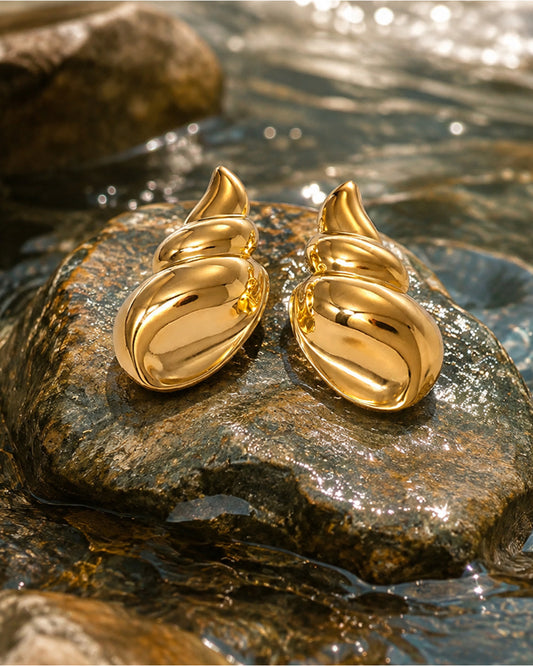 Molten Shell Earrings