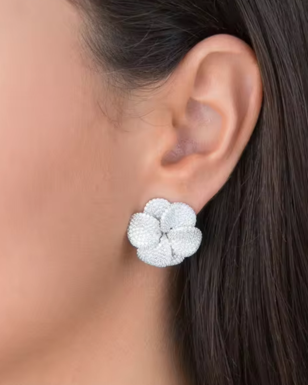 Pearl Petal Earrings