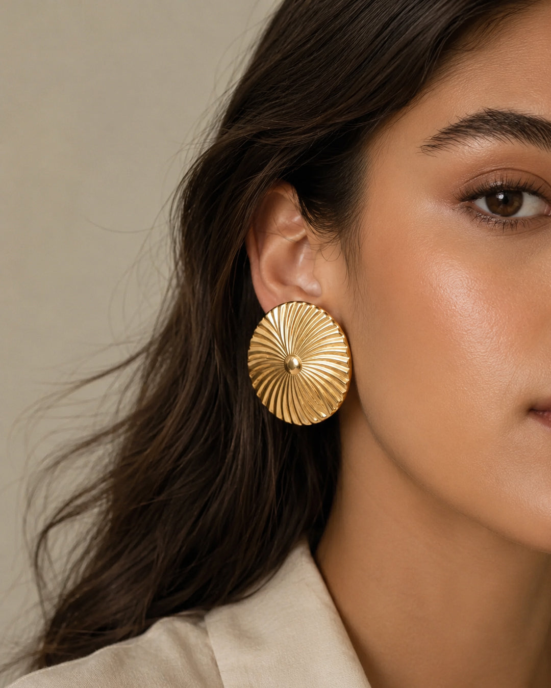 Moon Plate Earrings