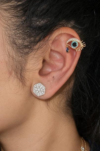 Evil Eye Ear Cuff