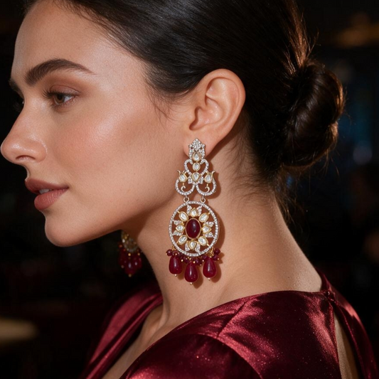 Dangle Red Earring