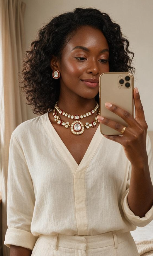 Chandini Layer Choker Set