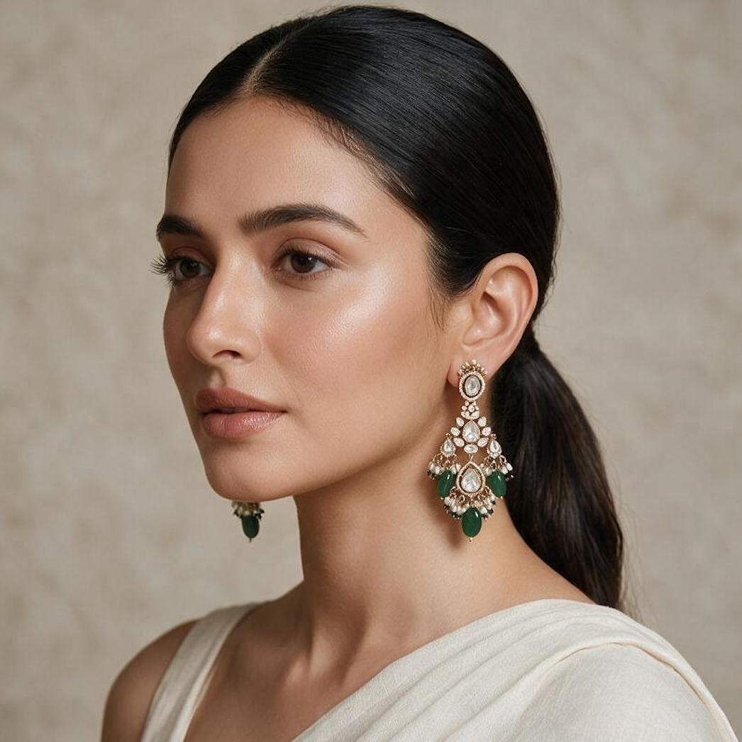 Shara Green Dangle Earring